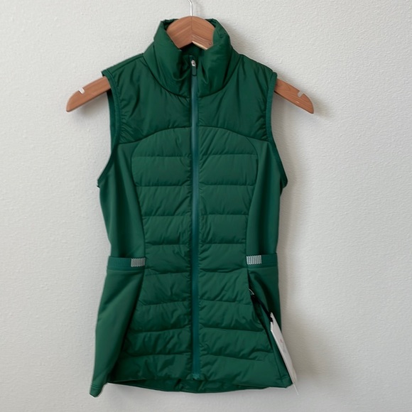 lululemon athletica Jackets & Blazers - NWT Lululemon Down For It Vest Everglade Green Size 2